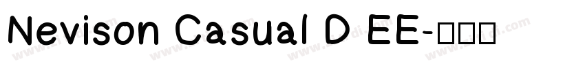 Nevison Casual D EE字体转换
